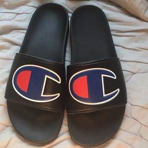 BLACK CHAMPION SLIDE